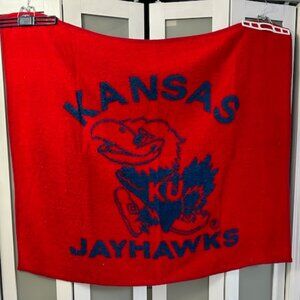 48"x56"' Kansas Jayhawks Red & Blue Fleece Blanket